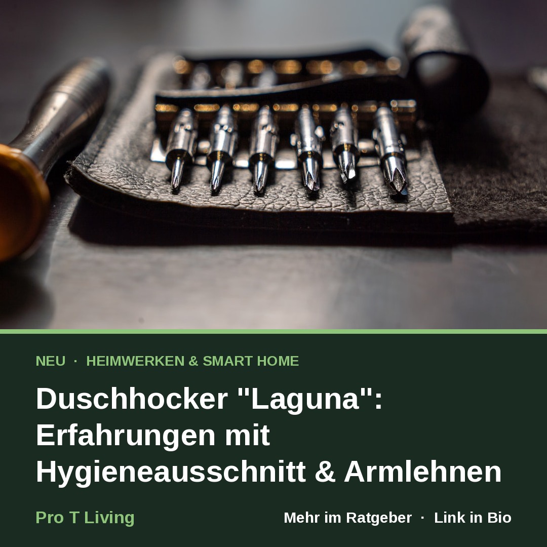 Duschhocker "Laguna": Erfahrungen mit Hygieneausschnitt & Armlehnen