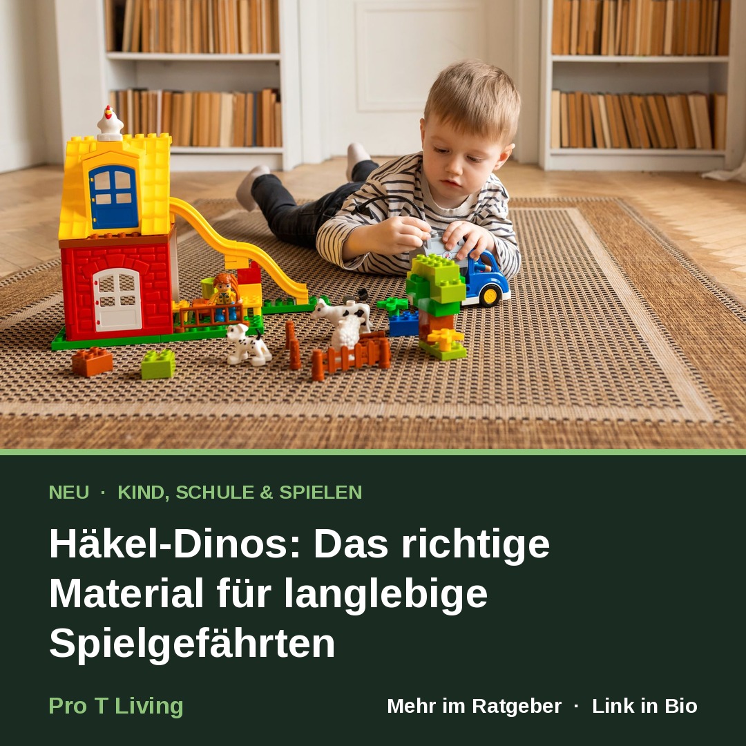 Häkel-Dinos: Das richtige Material für langlebige Spielgefährten