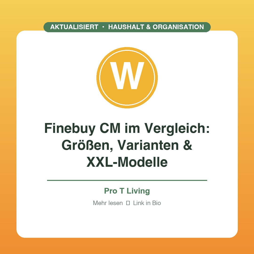 Finebuy CM im Vergleich: Größen, Varianten & XXL-Modelle