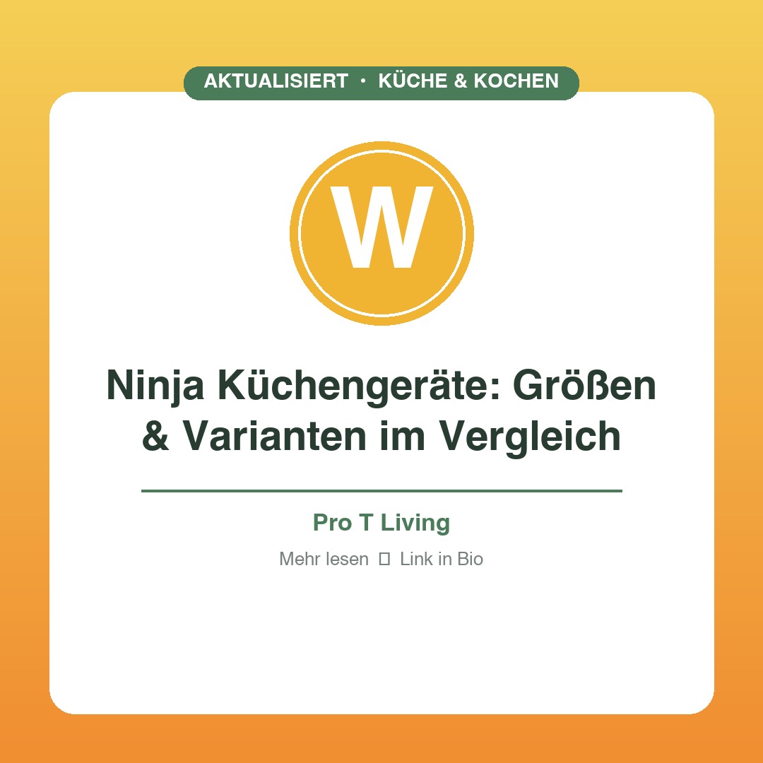 Ninja Küchengeräte: Größen, Varianten & Modelle im Vergleich