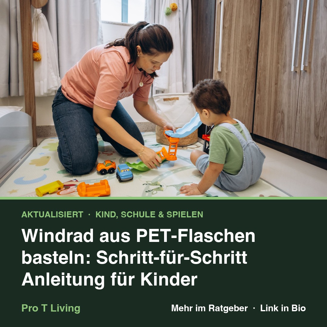 Windrad aus PET-Flaschen basteln: Schritt-für-Schritt Anleitung für Kinder